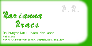 marianna uracs business card